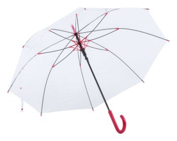 Fantux umbrella red , transparent