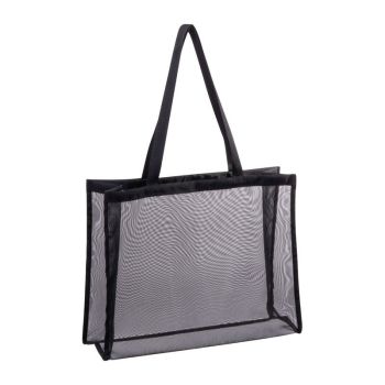 Plážová taška z polyesteru Čierna