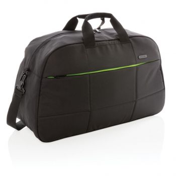 Soho business víkendová taška na 15,6" notebook z RPET čierna, zelená