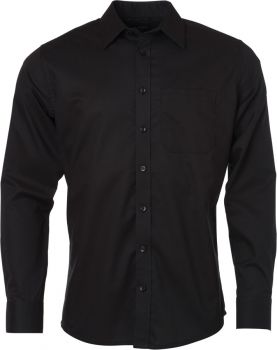 James & Nicholson | Košile Oxford s dlouhým rukávem black XL