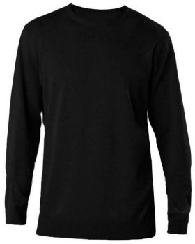 MEN'S CREW NECK JUMPER Black M