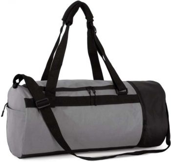 TUBULAR SPORTS BAG WITH SEPARATE SHOE COMPARTMENT Dark Cool Grey/Black U