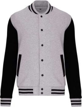 KIDS TEDDY FLEECE JACKET Oxford Grey/Black 6/8