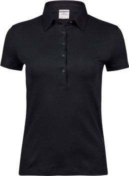 Tee Jays | Dámské polo z pima bavlny black XL