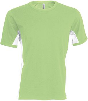 Kariban | 2-barevné tričko "Tiger" lime/white M