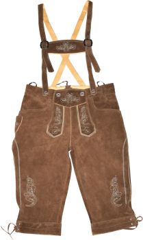 Leather Trousers long/men | Pánské kožené kalhoty, dlouhé dark brown L