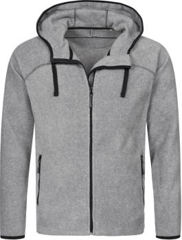 Stedman | Pánská fleecová bunda s kapucí grey heather XL