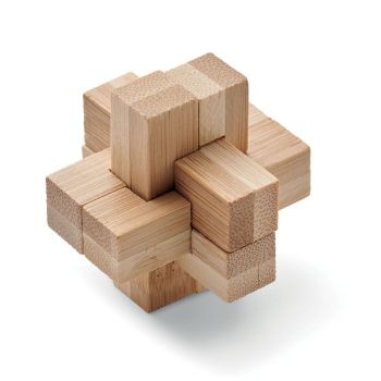 SQUARENATS Bambusový hlavolam "Puzzle" wood