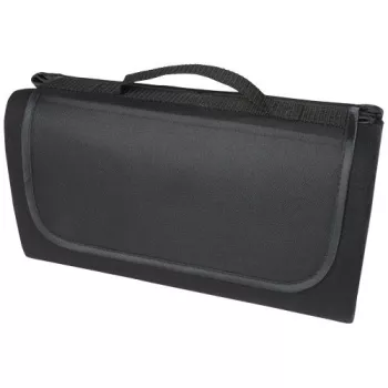 Pikniková deka z recyklovaného plastu Salvie Černá
