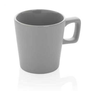 Moderný keramický hrnček na kávu sivá