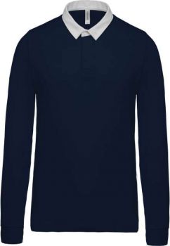 RUGBY POLO SHIRT Navy/White L