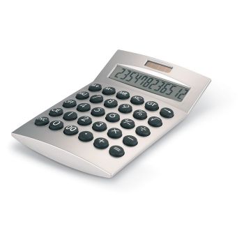 BASICS 12-ti místná kalkulačka matt silver