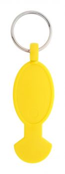 Anycart prívesok na kľúče s koncovkou do nákupného vozíka žltá