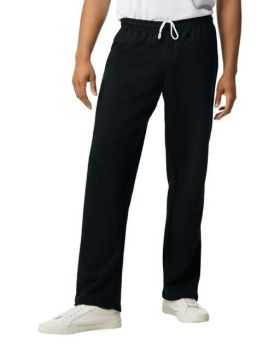 HEAVY BLEND™ ADULT OPEN BOTTOM SWEATPANTS Black L