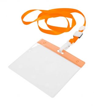 Maes šnúrka na krk orange , transparent