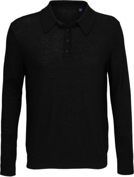 NEOBLU | Pánský polo svetr deep black 3XL