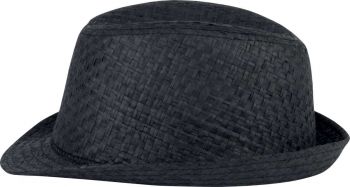 RETRO PANAMA - STYLE STRAW HAT Black 57