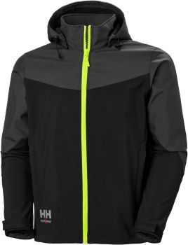 Helly Hansen | 3-vrstvá softshellová bunda s kapucí "Oxford" black/ebony XL
