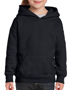 HEAVY BLEND™ YOUTH HOODED SWEATSHIRT Black L