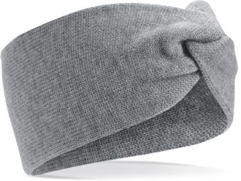 Beechfield | Čelenka "Twist Knit" grey marl onesize