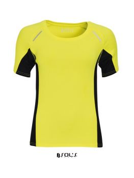 SOL'S SYDNEY WOMEN - SHORT SLEEVE RUNNING T-SHIRT Neon Yellow M