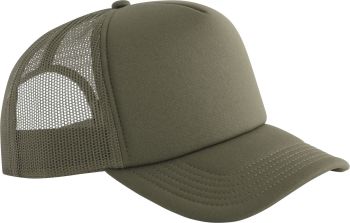 Beechfield | 6 Panelová pěnová kšiltovka olive green onesize