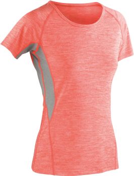 Spiro | Dámské sportovní tričko orange marl/grey mist L