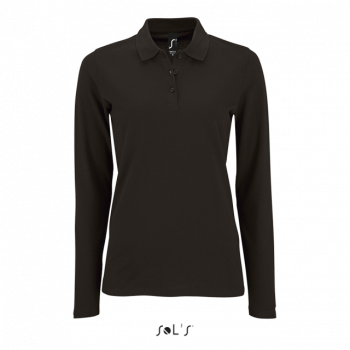 SOL'S PERFECT LSL WOMEN - LONG-SLEEVE PIQUÉ POLO SHIRT Black M