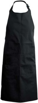 POLYESTER COTTON APRON WITH POCKET Black U