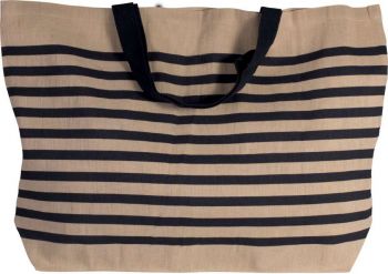 LARGE JUCO HOLD-ALL BAG Natural/Navy U