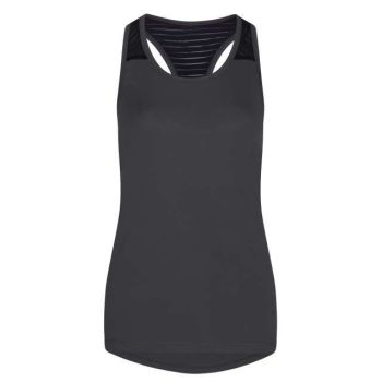 WOMEN'S COOL SMOOTH WORKOUT VEST Charcoal/Jet Black XL