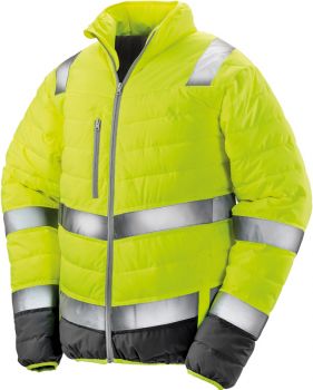 Result | Pánská bezpečnostní bunda fluorescent yellow/grey L