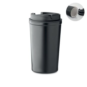 NUNAVUM Dvoustěnný kelímek 450 ml černá