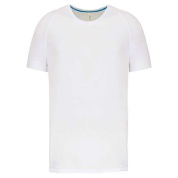 MEN'S RECYCLED ROUND NECK SPORTS T-SHIRT White M