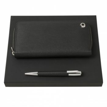 Set HUGO BOSS (ballpoint pen & long zipped folder)
