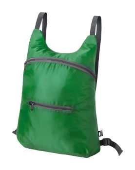 Brocky foldable RPET backpack green