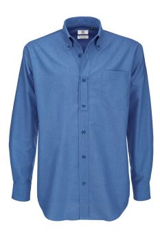 B&C | Košile Oxford s dlouhým rukávem blue chip S