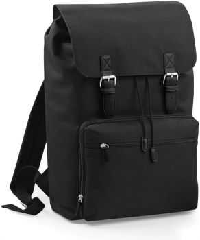 BagBase | Vintage batoh na notebook black/black onesize