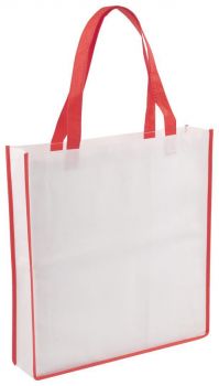 Sorak shopping bag white , red