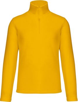 Kariban | Mikrofleecová mikina s 1/4 zipem "Enzo" yellow L