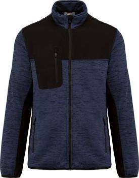 Kariban WK | Pánská pracovní pletená fleecová bunda navy melange/black M