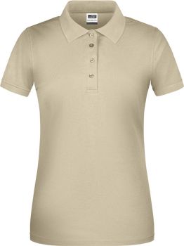 James & Nicholson | Dámské pracovní polo z bio bavlny stone 4XL