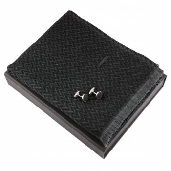 Set Leone Black (cufflinks & scarve)