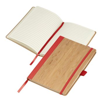 Bambusový zápisník Červená