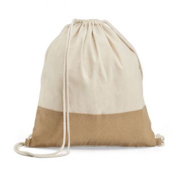 SABLON. 100% bavlnený sťahovací batoh Prírodná