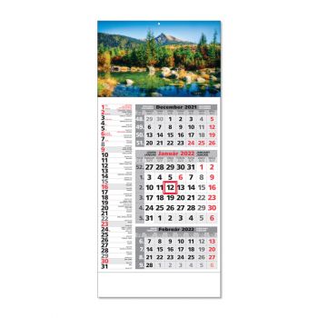 Trojmesačný Kalendár Štandard 3M Kombi 2022