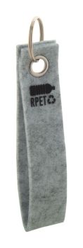 Refek RPET prívesok na kľúče grey