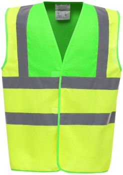 Yoko | Hi-Vis bezpečnostní vesta lime/hi vis yellow XL