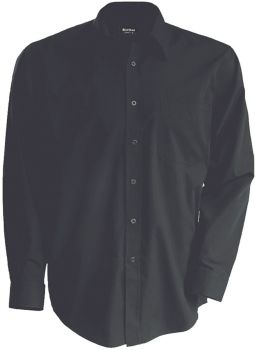 Kariban | Nežehlivá košile s dlouhým rukávem zinc M