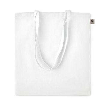 ZIMDE COLOUR Nákupní taška z bio bavlny white